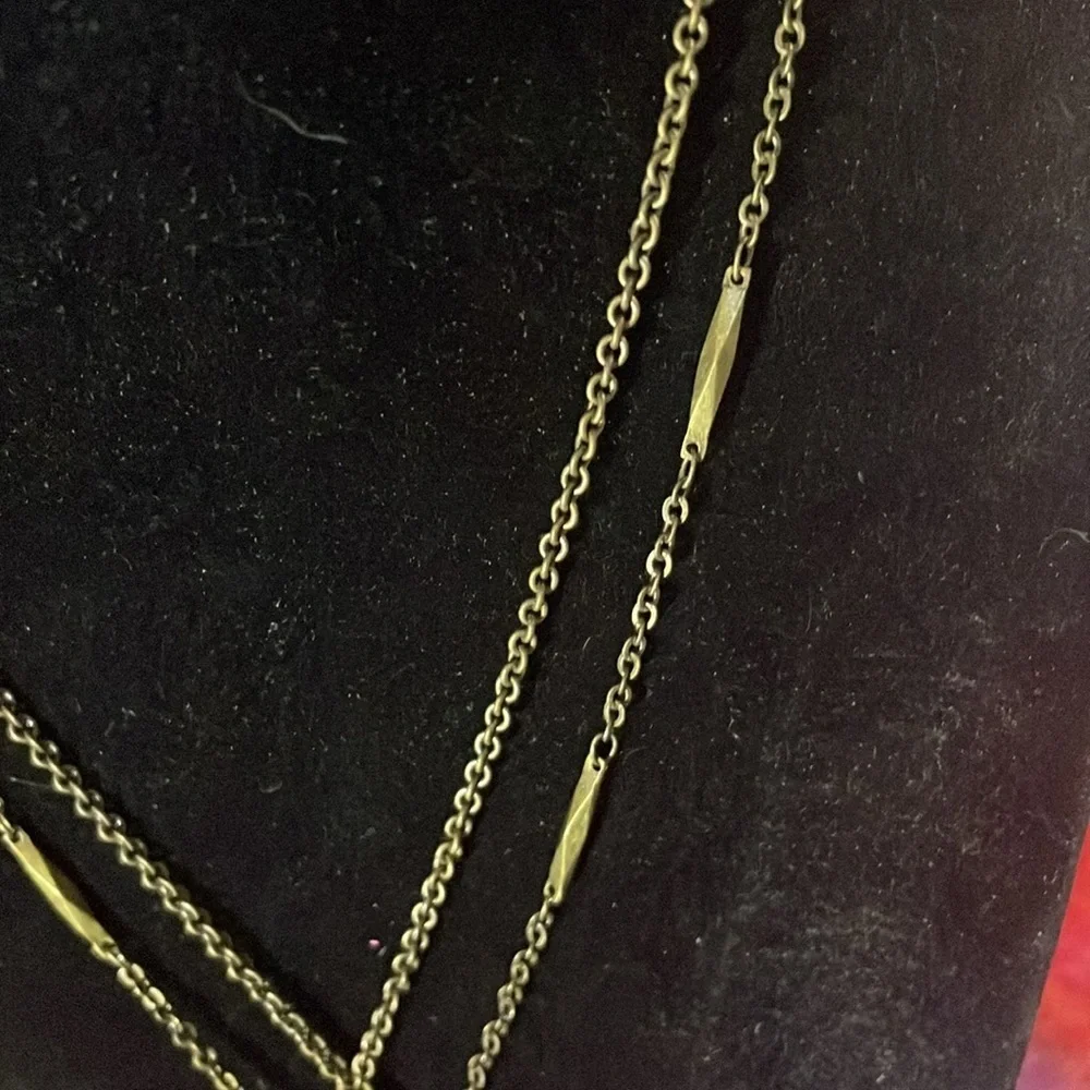 Vintage Nina Ricci Elegant Multicolor Pendant Necklace